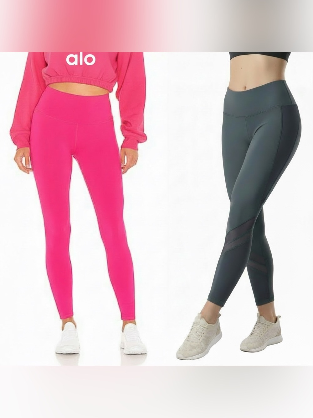 ALO Airbrush Leggings Set XS 2 Pair